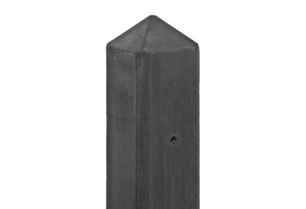 Tussenpaal antraciet diamantkop 10x10x280cm IJssel