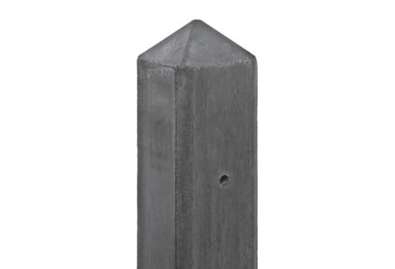 Eindpaal antraciet diamantkop 10x10x280cm Geul