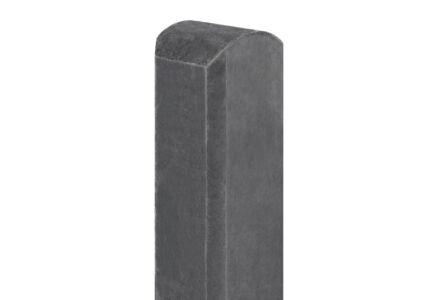 Tussenpaal antraciet halfronde kop 10x10x280cm Waal