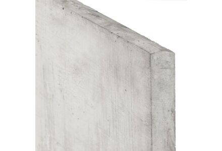 Onderplaat grijs/wit voor hout-betonschutting met sleufpalen 36x3.5x200cm