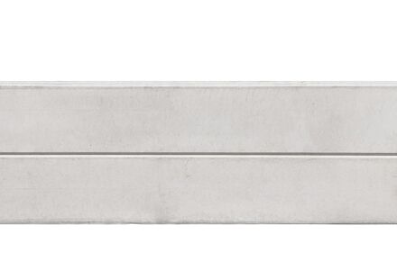 Motiefplaat blokhutprofiel  wit / grijs 184cm