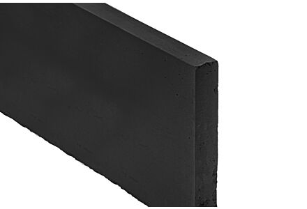 Onderplaat antraciet gecoat voor hout-betonschutting met sleufpalen 180cm