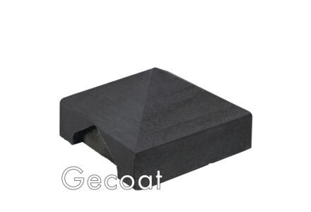 Afdekpet Pyramide antraciet gecoat sleufpaal