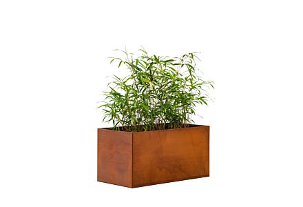 Cortenstaal Bloembak Hudson groot 120x60x60cm