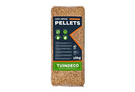  65 zakken 15kg houtpellets 6mm A1 EN plus