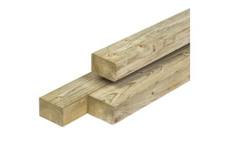 Balk Noord-Zweeds vuren timmerhout geimpregneerd 4.4x7x510cm