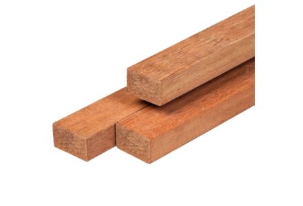 Timmerhout balk hardhout Azobe 4.4x6.8cm