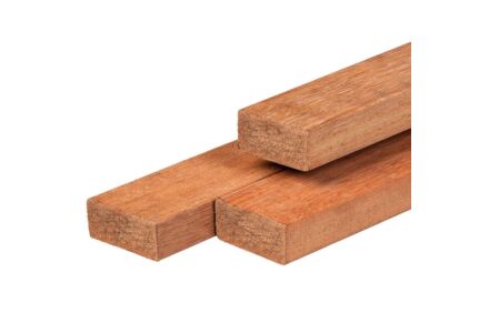 Timmerhout balk hardhout Azobe 4.4x8.8cm
