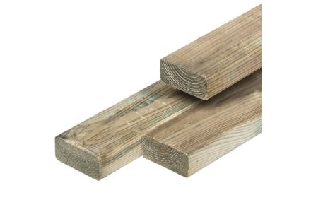 Timmerhout geimpregneerd grenen hout 4.4x9.5 cm