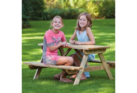 Kinderpicknicktafel geimpregneerd hout 100x100cm