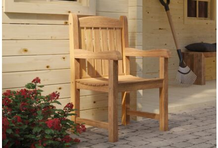 Stoel teak hardhout Birmingham 59x53x93cm
