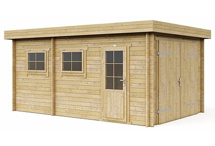 Garage 3352M Interflex 520x330cm met plat dak