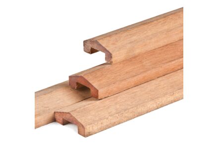 Afdeklat 3-planks hardhout piramide 3.5x8.8x180cm