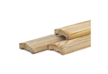  Afdeklat piramide 3-planks geimpregneerd 180cm