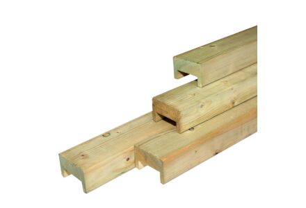  Afdeklat 3-planks vuren geimpregneerd 180cm