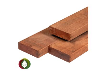 Verbindingsbalk hardhout voor sleufpalen 3.5x11.5x400cm