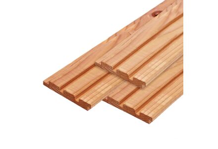 Deens Rabat Red Class Wood - Triple Profiel - 2.2x14x300 cm
