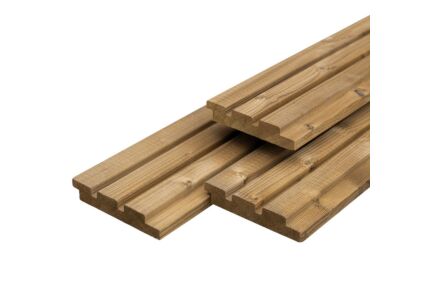 Caldura Wood Triple profiel 2.6x14.0x450cm