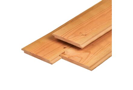 Veer en groef dakbeschot met wisselsponning Red Class Wood 1.8x19.5cm