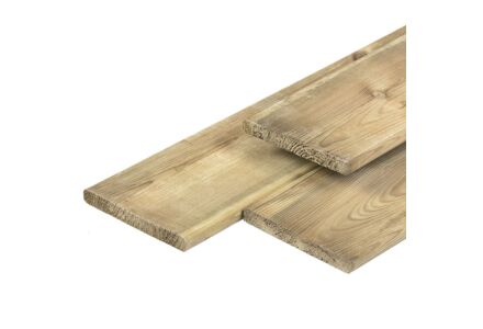 Tuinplank schutting geimpregneerd grenen hout 1.7x14cm