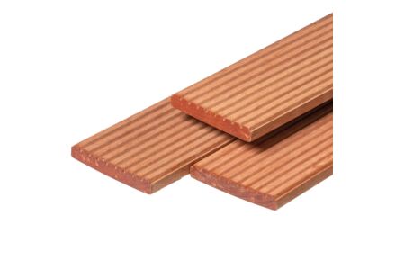 Vlonderplank Bankirai voor hardhouten vlonder 2.1x14.5x460cm