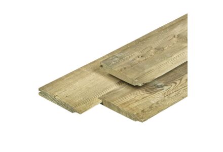 Dubbel rabat grenen hout geimpregneerd 1.8x14x420cm