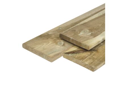 Schutting tuinplank Zweeds vuren hout geimpregneerd 2.8x19.5x510cm