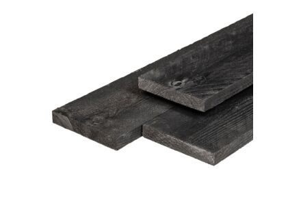 Steigerplank zwarte gespoten 2.9x19cm