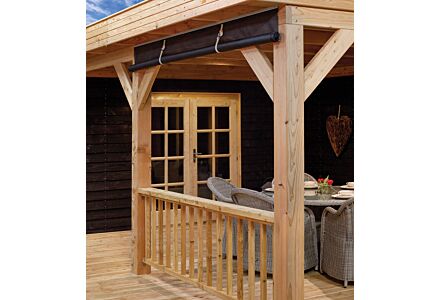 Egberdin zichtdoorlatend doek 300x244cm voor prieel en overkapping