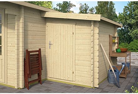 Blokhut aanbouw B160xD300cm Tuindeco