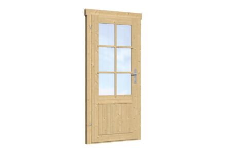 Enkele deur met raam links draaiend 83x190cm