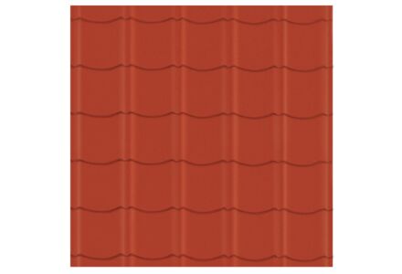 Easypan gladde dakpanplaat rood 