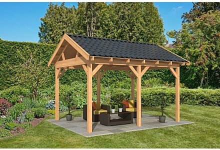 Overkapping zadeldak Hamar L 478x395 cm type 1 onbehandeld