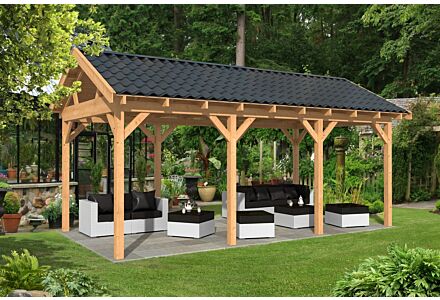 Overkapping zadeldak Hamar L 690x395 cm type 5 onbehandeld