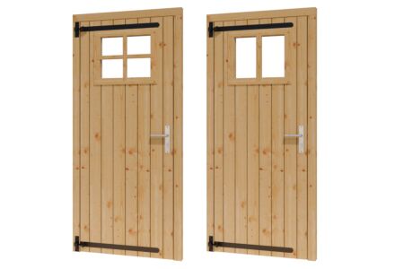 Enkele opgeklampte deur douglas B86.4xH199.6cm linksdraaiend