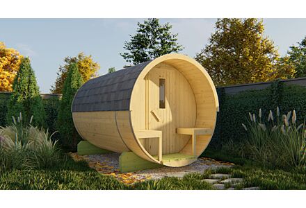 Barrelsauna 195x300cm