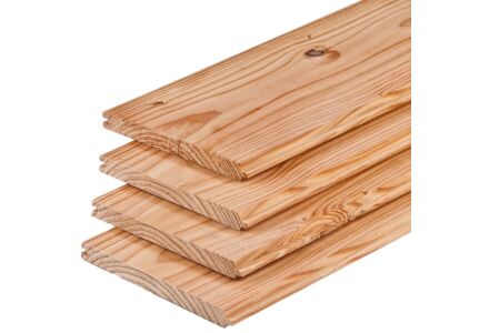 Veer en groef rabat Velling plank Lariks Douglas 1.8x19.5x400cm 