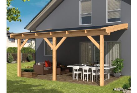 Houten veranda Lariks Douglas 600x300cm