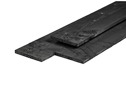 Tuinplank douglas zwart geïmpregneerd 2.5x25cm