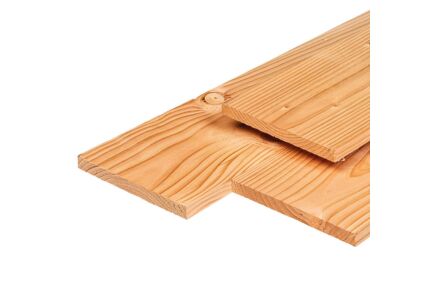 Plank Lariks Douglas 1.9x19x500cm tuinplank glad geschaafd