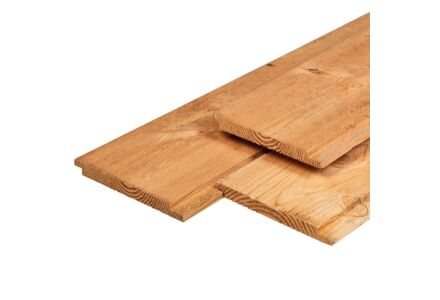 Lariks Douglas dubbel lip profiel planken 1.8x19x400cm