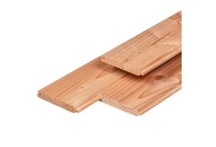 Veer en groef rabat Velling plank Lariks Douglas 1.6x11.6cm 