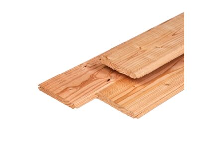 Veer en groef rabat Velling plank Lariks Douglas 1.8x14.5x300cm 