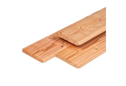 Veer en groef rabat Velling plank Lariks Douglas 1.8x14.5x500cm 