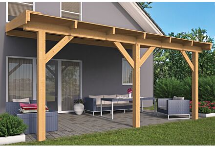 Houten veranda Lariks Douglas 400x300cm