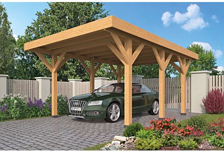 Houten carport Lemmer douglas 450x600cm