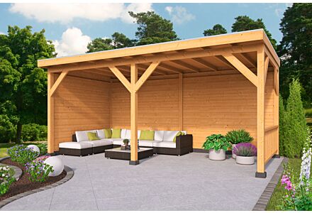 Overkapping Zoutelande Red Class Wood DHZ bouw 500x333cm