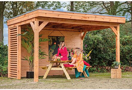 Overkapping Zoutelande Red Class Wood DHZ bouw 400x333cm