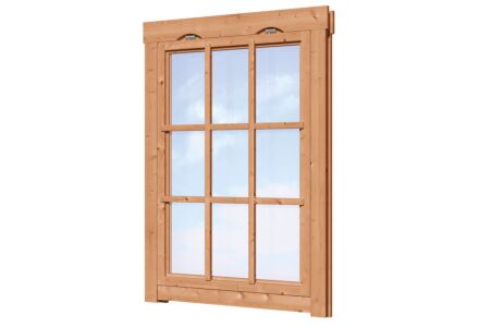 Uitzetraam Red Class Wood voor blokhut 77x112cm