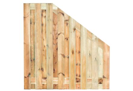 Tuinscherm verloop Coevorden 17-planks 180x180cm